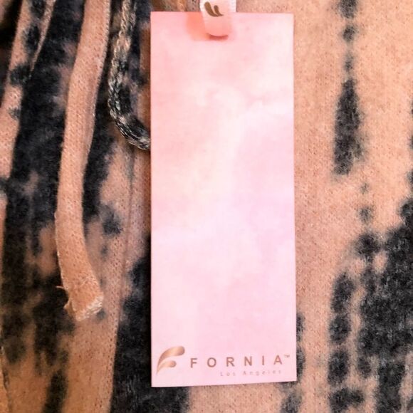 Fornia Hacci Printed Soft-Brushed Joggers Small Peach Tie Dye - Picture 8 of 9